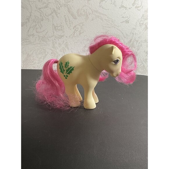 My Little Pony 1982 Vintage Collectible Toy With Pink Hair And Holly Design - Picture 4 of 7